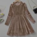 new Velvet frock for girls special velvet frock quality dresse. 