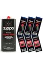 Zippo Premium Lighter Fluid 125ml + Zippo Flint & Wick Combo Pack ( BUY BOX BD ). 