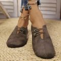 2026 Spring/Autumn New Slip-On Casual Shoes for Women - Large Sizes Minimalist Flat Sole Shoes, Versatile Commuter Shoes.