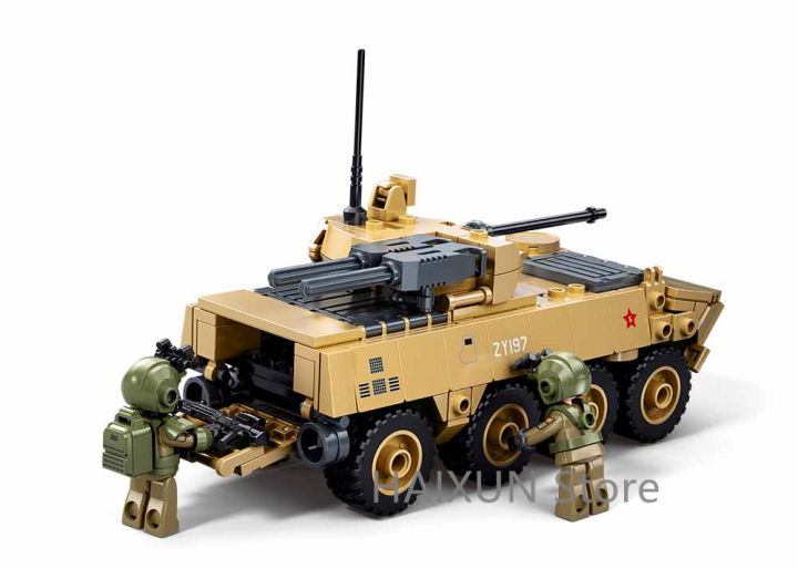 ZBL-19S%20Wheeled%20Infantry%20Fighting%20Vehicle%20Building%20Blocks%20Set1:44%20Scale%20%20Armored%20Vehicle%20Bricks%20Toy%20with%202%20figures%20-%20Image%204