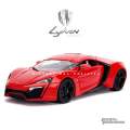 Lykan Hypersport Red Fast & Furious 7 1/24 Scale Diecast Model - Jada. 