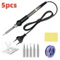 60W Adjustable Temperature Electric Soldering Iron EU 220V / ☆US Plug is110V☆ Welding Iron DIY for Repairing. 