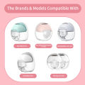 Wearable Breast Pump Parts Compatible with MomMed S21 S18, Duckbill Valves, Silicone Diaphragm, 24mm Flange, Milk Collector Cup. 