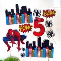 Spiderman Theme Picture Cake Topper  102. 