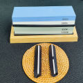 Professional Knife Sharpening Stone Kit 400/1000 3000/8000 Grit Non-slip Bamboo Base Double-side Knife Whetstone Angle guide. 