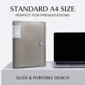 A4 100 Pockets 160/Sides Display Book Paper Document Holder, Business Presentation Book Presentation Folder. 
