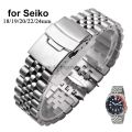 316L Solid Stainless Steel Strap for  SKX009 Jubilee Bracelet Curved End Men Watch Accessory 18mm 19mm 20mm 21mm 22mm 24mm. 