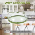 Microwave Cover Splatter-Proof Microwave Guard Cover Clear Microwave Plate Cover with Handle Kitchen Cooking Lid for Vegetables. 