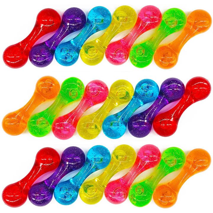 3PCS Knucklebone Begleri Finger Skill Toy Worry Fidget Beads Plastic Acrylic Material Kids Party Favors Stocking Stuffers 
