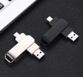 3 IN 1 MICRO+ TYPE-C +USB Flash Drive 0TG 64GB High Speed USB2.0 for Computer Cell Phone 3in1 USB Metal Mini Pen Drive USB 64GB. 