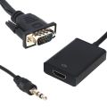 VGA TO HDMI CONVERTER WITH AUDIO CABLE. 
