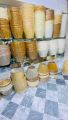 Simple Drum Lampshade Linen Pendant Lamp Shade Floor Lamp Shade Large Lamp Shade Household Retro Lamp Cover ( Beige ). 