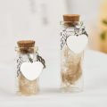 Pet Memorial Bottle For Pet Hair Dogs Cats Fur Keepsake Bottle Storage With 3 Silver Accessories Pet Memorial Urn Container.