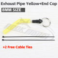 Silicone Exhaust Pipe for RC Gas Nitro Model Oil Heat Resistant Tube for Plane Heli Car end cap.