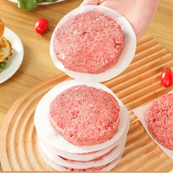 100Pc%2010/11.4/15.3cm%20Hamburger%20Patty%20Paper%20-%20Wax%20Papers%20to%20Separate%20Frozen%20Pressed%20Patties%20-%20100%20Burger%20for%20Burger%20Patty%20Paper%20-%20Image%203