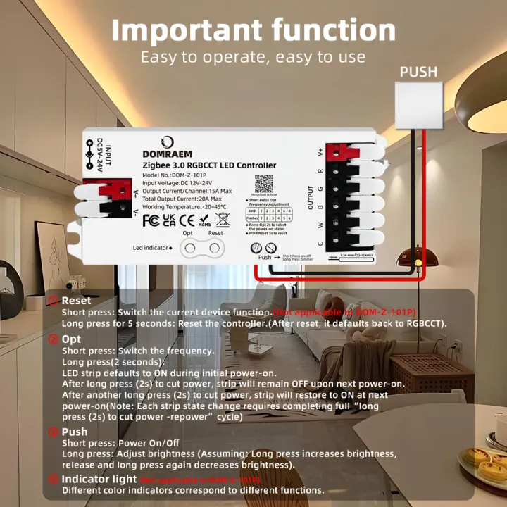 5M%2010M%2020M%20Zigbee%203.0%20RGB+CCT%20LED%20Strip%2024V%20Flexible%20Dimmable%20Ceiling%20Room%20Lighting%20Party%20Decor%20for%20Alexa%20ECHO%20SmartThings%20Tuya%20-%20Image%205