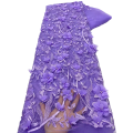 2025 Green 3d Lace Flower Embroidery Applique Fabric High Quality Flowers Lace Fabrics for African Bridal Tulle 5Yards.