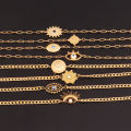 316L Stainless Steel Evil Eyes Chain Bracelet For Women Fashion Girls Wrist Chain Wrist Jewelry Party Holiday Gifts Accessories. 