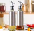 380ML STAINLESS STEEL OLIVE OIL BOTTLE POT CAN COOKING TOOL LEAK-PROOF OIL VINEGAR BOTTLE DISPENSER SAUCE BOTTLE. 