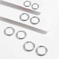 4Pairs Stainless Steel Solid Round Rings Huggies Earrings Set for Women Men Stackable 18K Gold Plated Tiny Ear Cartilage Hoops.