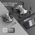 DEERC D20 Mini Drone for Kids with 720P HD FPV Camera Remote Control Toys Gifts for Boys Girls with Altitude Hold, Headless Mode, One Key Start Speed Adjustment, 3D Flips 2 Batteries, Silver. 