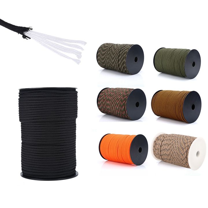 9 Strand Paracord 550 Reflective Paracord Parachute Cord Lanyard 9 Strand Core 100m Tent Rope Multi Function Paracord
