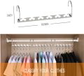 (R). DEWU IDEAS 4 x Magic Clothes Hangers, Heavy Duty Magic Metal Closet Hangers, Multifunctional Closet Organizer Hanger, Easy to Hang, Cascading Hanger. 