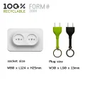 Double unplug key ring-key holder wallhook key ring holder design plug QUALY (QUALY). 