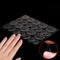 24 Pcs Double-Side Nail Adhesive Tabs Nail Jelly Double-Sided Adhesive Nail Glue Stickers 1 Sheets for Women Professional Design. 