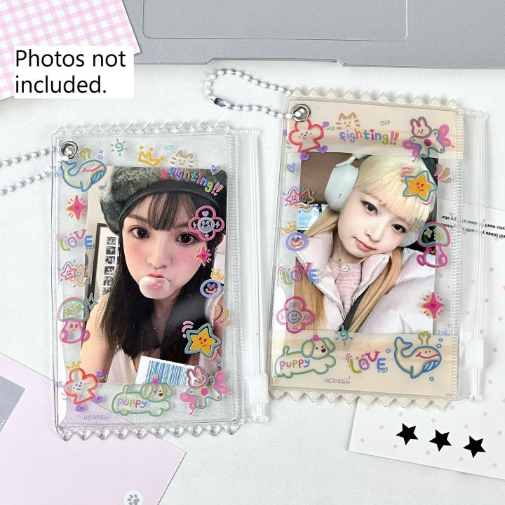 2pcs%20Dopamine%20Cute%20Graffiti%20Photocard%20Zipper%20PVC%20Case%20Polaroid%20%20Photo%20Card%20Holder%20-%20Image%207