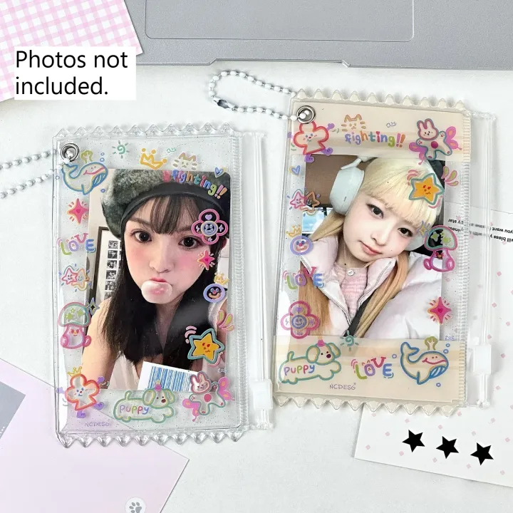 2pcs%20Dopamine%20Cute%20Graffiti%20Photocard%20Zipper%20PVC%20Case%20Polaroid%20%20Photo%20Card%20Holder%20-%20Image%207
