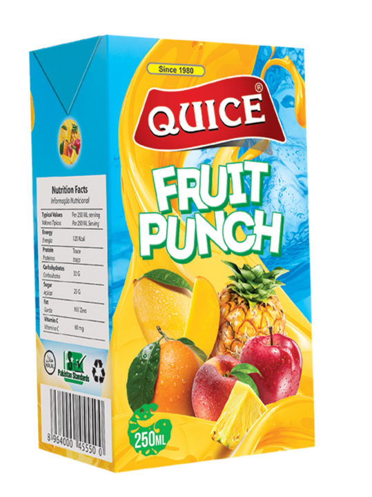 Quice Fruit Punch juice 250mlX12 /mix fruit Pakistani juice