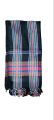 Black Linen Balochi Chadder Shawl – Traditional Unisex Dupatta, 45" x 45". 