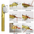 1pc Fishing Knot Quick Tying Tool Line Snip Hook Nipper Tie Knotter Outdoor Contactor Device Fishing Line Space. 