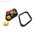 【M】Reusable 9-Ball Pool Rack, Durable Plastic Triangle Frame for Pool Table Ball Organization, Billiard Accessory for Black 8. 