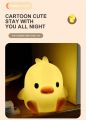Duck Night Light Bedroom Decoration Cute Cartoon Animal Night Light Christmas  For Kids Room Bedside Sleeping Lamp. 