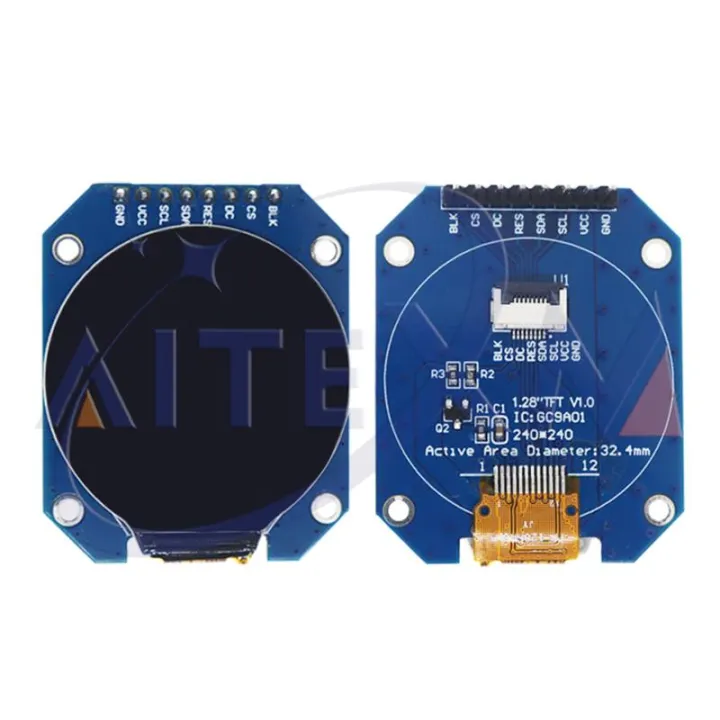TFT%20Display%201.28%20Inch%20TFT%20LCD%20Display%20Module%20Round%20RGB%20240*240%20GC9A01%20Driver%204%20Wire%20SPI%20Interface%20240x240%20PCB%20%20For%20Arduino%20-%20Image%203