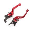 Universal Aluminum Brake & Clutch Levers for 125cc Motorcycle - CNC Dual Disc Replacement Handles (1 Pair Set). 