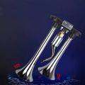 Electric Emergency Horn, 2 Long Steel Mouths, Air Horn for Trucks, Buses, Tour Buses, Ten-Wheeled Vehicles, Boats, Can Be Used with Both 12V and 24V.. 