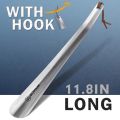 30CM Metal Shoe Horns Long Handle ShoeHorn Quality Stainless Steel Shoe spoon Lifter Shoe Helper Aid Tool Shoe Accessories. 