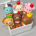 Anime Figure Kawaii Capsule Blind Box Ice Cream Bear Bead Chain Hanging Bag Doll Toy Model Decoration Pendant Birthday .