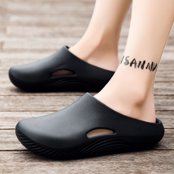 Men%20Slippers%20WaterProof%20Anti%20Skid%20Chef%20Shoe%20Breathable%20Slip%20on%20Casual%20Home%20Slippers%20Lightweight%20Beach%20Sandals%20Male%20Garden%20Clogs%20-%20Image%202