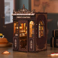 DIY Book Nook Wooden Miniature Doll House Model Kits Bookend 3D Puzzle Bookshelf Decoration For  Friends Birthday  . 
