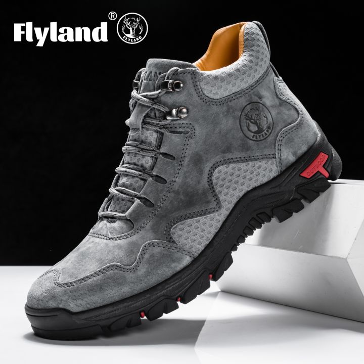 FLYLAND%20Men's%20Ankle%20Boots%20Casual%20Leather%20Shoes%20Fashion%20Vintage%20Hand%20Stitching%20Soft%20Business%20Handmade%20Shoes%20-%20Image%204