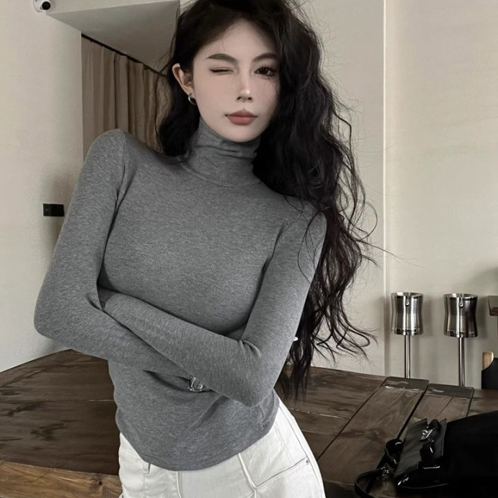 Winter%20Women%20Classic%20Basic%20Turtleneck%20Tops%20Lady%20Comfortable%20Thermal%20Long%20Sleeve%20Clothes%20Female%20Retro%20Versatile%20Elastic%20Pullover%20-%20Image%203