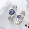 Senkq luminous stainless steel waterproof quartz metal watch for women and men couple watch waterproof 100% original 2203. 