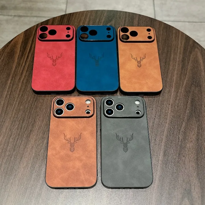Embossing%20Deer%20Case%20for%20iPhone%2017%20Pro%20Max%2017%20Air%2017Pro%20Cover%20PU%20Leather%20All-round%20Anti-fingerprint%20Full%20Camera%20Protector%20Shell%20-%20Image%203