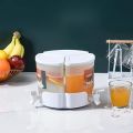 3 in 1 5.2L Beverage Drinking Dispenser Rotating Detachable Water Liquid Container Fridge Cold Kettle Fruit Juice Maker Bar Tool. 