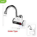 saengQ Electric Water Heater 220V Kitchen Faucet Tankless Instant Heating Water Tap Flowing Heated Mixer Digital Display. 