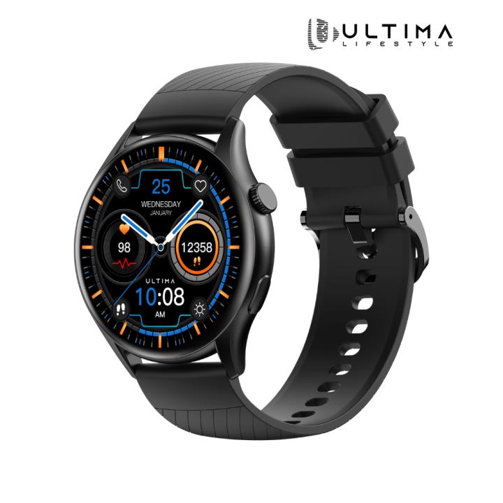 Ultima Watch Circle| 1.43" Amoled Display |BT Calling Smartwatch| IP68 Waterproof| Zinc Alloy Metal Frame Smart watch
